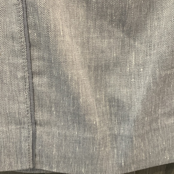 White House Black Market Gray Linen Pencil Straight Skirt Women's Size 0 - Picture 3 of 8